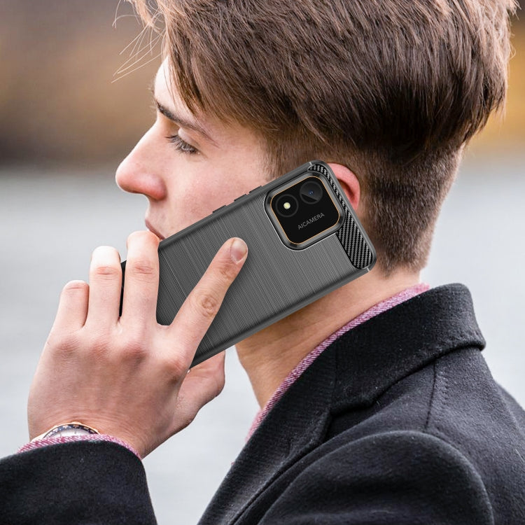 Carbon Fiber Brushed Texture TPU Phone Case, For Honor X5 4G, For OnePlus Ace 2V, For Samsung Galaxy M54 5G