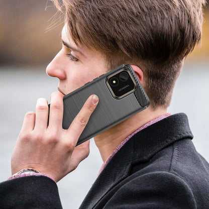 Carbon Fiber Brushed Texture TPU Phone Case, For Honor X5 4G, For OnePlus Ace 2V, For Samsung Galaxy M54 5G
