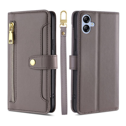 Sheep Texture Cross-body Zipper Wallet Leather Phone Case, For Samsung Galaxy A04e 4G, For Samsung Galaxy A54 5G, For Samsung Galaxy M14 5G