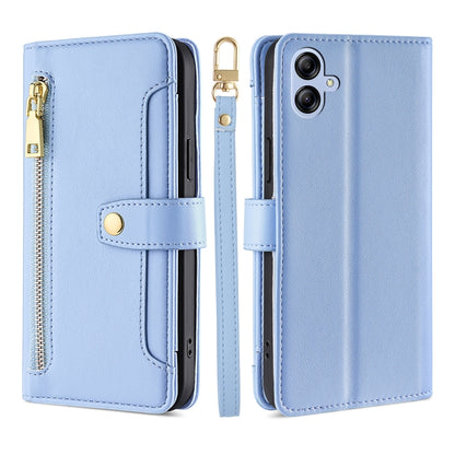 Sheep Texture Cross-body Zipper Wallet Leather Phone Case, For Samsung Galaxy A04e 4G, For Samsung Galaxy A54 5G, For Samsung Galaxy M14 5G