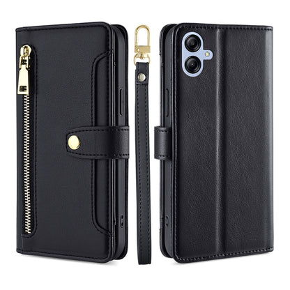 Sheep Texture Cross-body Zipper Wallet Leather Phone Case, For Samsung Galaxy A04e 4G, For Samsung Galaxy A54 5G, For Samsung Galaxy M14 5G