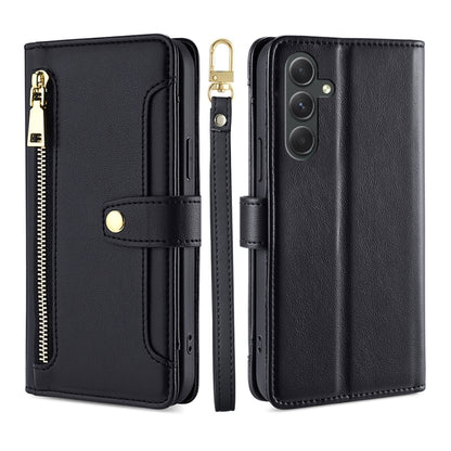 Sheep Texture Cross-body Zipper Wallet Leather Phone Case, For Samsung Galaxy A04e 4G, For Samsung Galaxy A54 5G, For Samsung Galaxy M14 5G