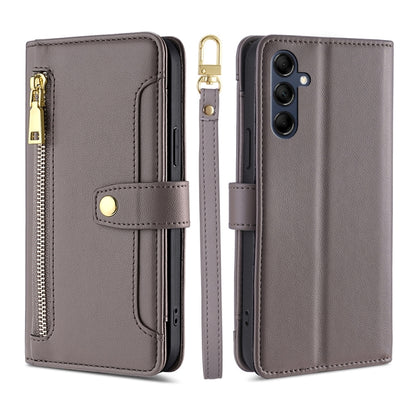 Sheep Texture Cross-body Zipper Wallet Leather Phone Case, For Samsung Galaxy A04e 4G, For Samsung Galaxy A54 5G, For Samsung Galaxy M14 5G