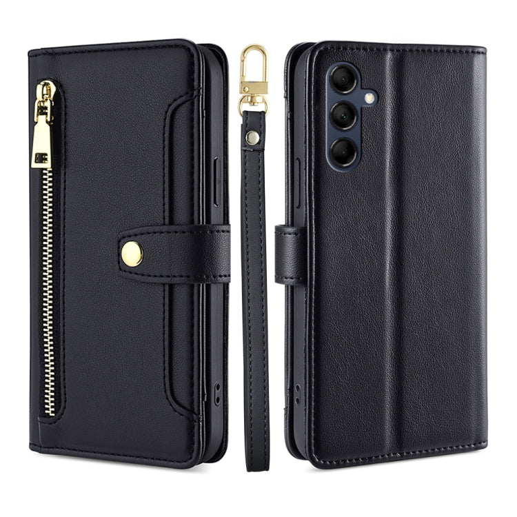Sheep Texture Cross-body Zipper Wallet Leather Phone Case, For Samsung Galaxy A04e 4G, For Samsung Galaxy A54 5G, For Samsung Galaxy M14 5G