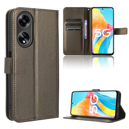 Diamond Texture Leather Phone Case, For Itel A18, For Motorola Moto G Power 2023, For OPPO A1 5G, For OPPO Find X6 Pro