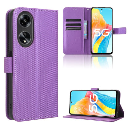 Diamond Texture Leather Phone Case, For Itel A18, For Motorola Moto G Power 2023, For OPPO A1 5G, For OPPO Find X6 Pro