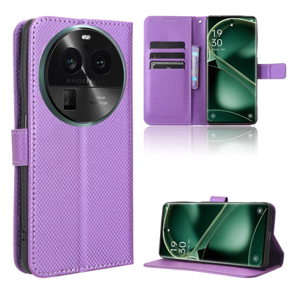 Diamond Texture Leather Phone Case, For Itel A18, For Motorola Moto G Power 2023, For OPPO A1 5G, For OPPO Find X6 Pro