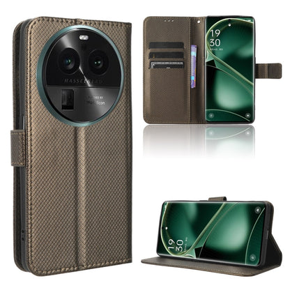 Diamond Texture Leather Phone Case, For OPPO Find X6, For Realme V30 / V30t 5G, For Orbic Q10 4G, For Tecno Spark 10 4G