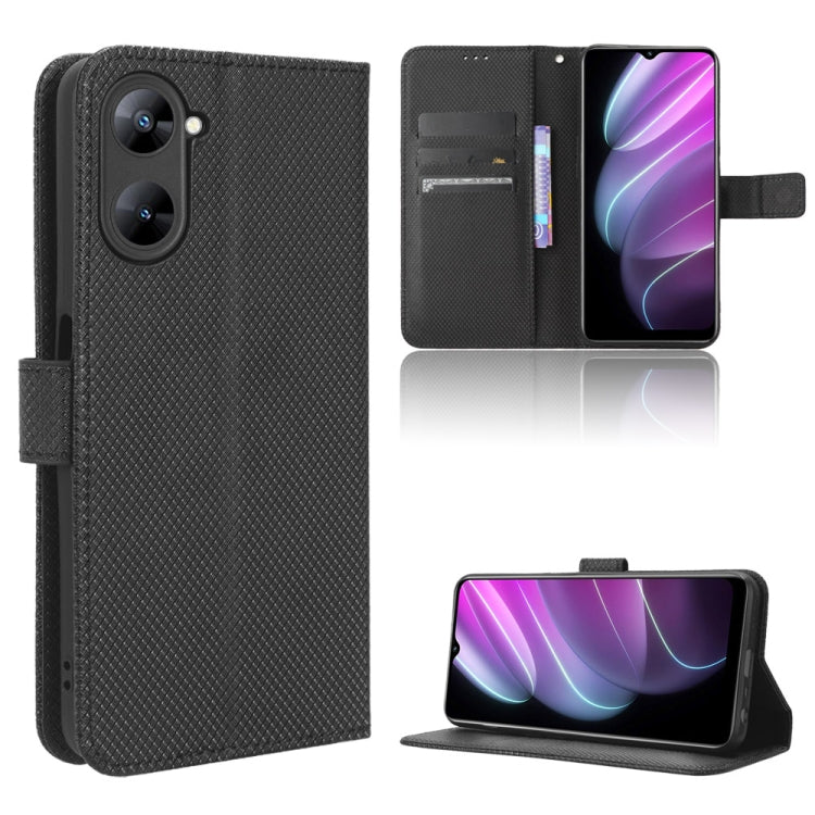 Diamond Texture Leather Phone Case, For OPPO Find X6, For Realme V30 / V30t 5G, For Orbic Q10 4G, For Tecno Spark 10 4G