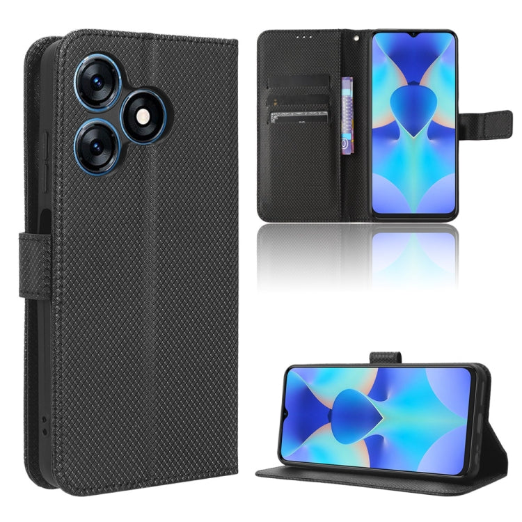 Diamond Texture Leather Phone Case, For OPPO Find X6, For Realme V30 / V30t 5G, For Orbic Q10 4G, For Tecno Spark 10 4G