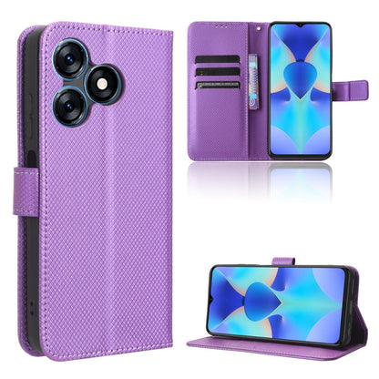 Diamond Texture Leather Phone Case, For OPPO Find X6, For Realme V30 / V30t 5G, For Orbic Q10 4G, For Tecno Spark 10 4G
