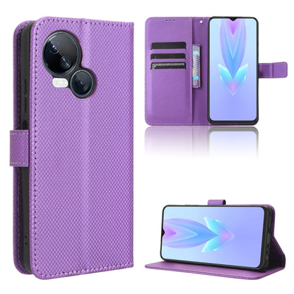 Diamond Texture Leather Phone Case, For Tecno Spark 10 5G, For Tecno Spark 10 Pro / K17, For Tecno Spark 10C, For vivo iQOO Z7x