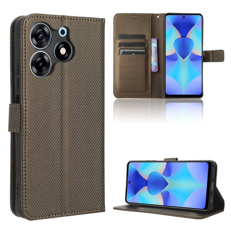 Diamond Texture Leather Phone Case, For Tecno Spark 10 5G, For Tecno Spark 10 Pro / K17, For Tecno Spark 10C, For vivo iQOO Z7x