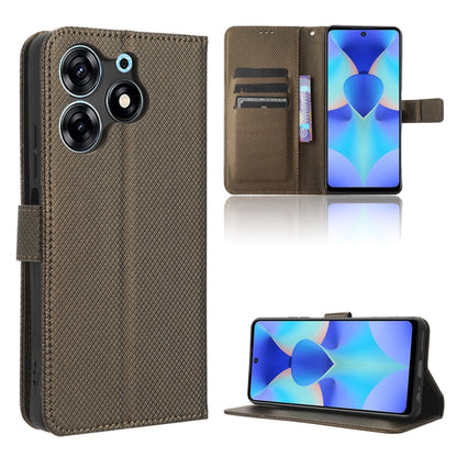 Diamond Texture Leather Phone Case, For Tecno Spark 10 5G, For Tecno Spark 10 Pro / K17, For Tecno Spark 10C, For vivo iQOO Z7x