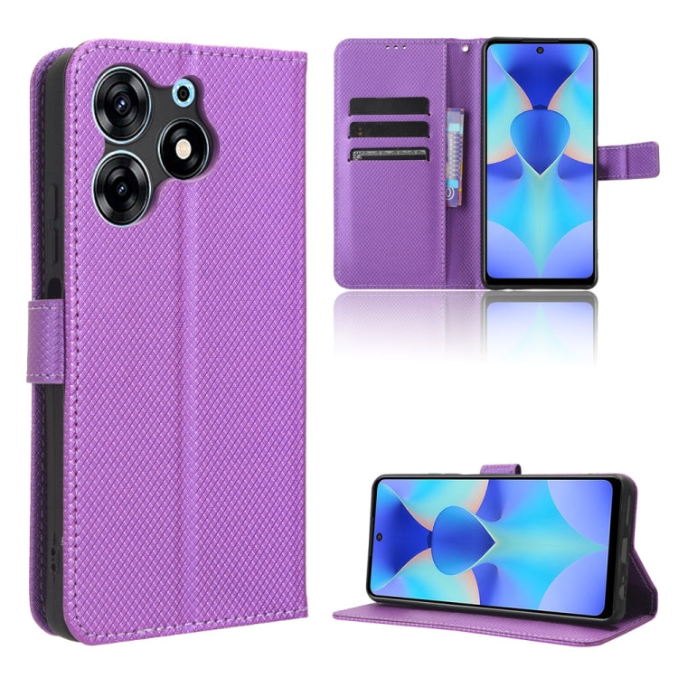 Diamond Texture Leather Phone Case, For Tecno Spark 10 5G, For Tecno Spark 10 Pro / K17, For Tecno Spark 10C, For vivo iQOO Z7x