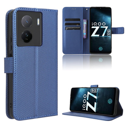 Diamond Texture Leather Phone Case, For Tecno Spark 10 5G, For Tecno Spark 10 Pro / K17, For Tecno Spark 10C, For vivo iQOO Z7x