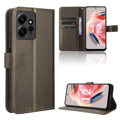 Diamond Texture Leather Phone Case, For Xiaomi Redmi Note 12 4G Global, For Huawei nova 11 Pro, For Huawei nova 11, For Huawei P60 Art