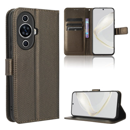 Diamond Texture Leather Phone Case, For Xiaomi Redmi Note 12 4G Global, For Huawei nova 11 Pro, For Huawei nova 11, For Huawei P60 Art