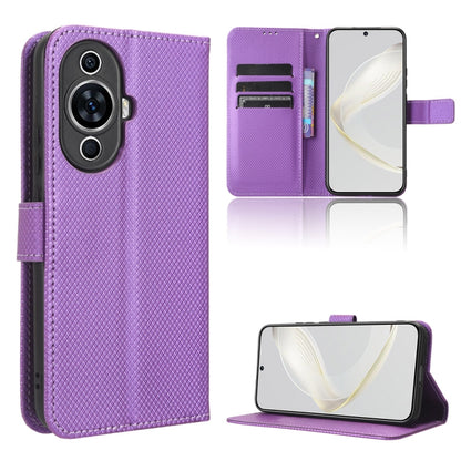 Diamond Texture Leather Phone Case, For Xiaomi Redmi Note 12 4G Global, For Huawei nova 11 Pro, For Huawei nova 11, For Huawei P60 Art