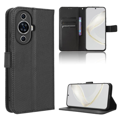 Diamond Texture Leather Phone Case, For Xiaomi Redmi Note 12 4G Global, For Huawei nova 11 Pro, For Huawei nova 11, For Huawei P60 Art