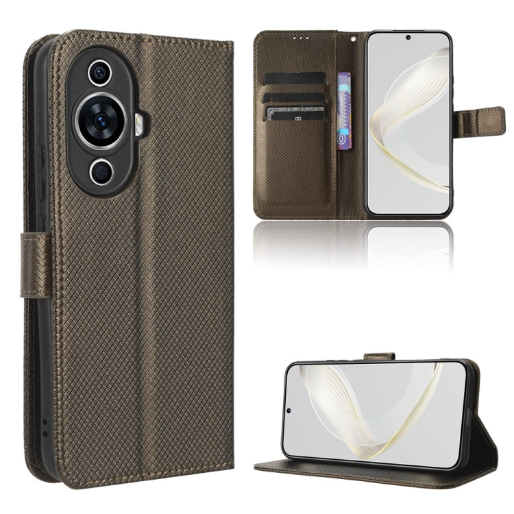 Diamond Texture Leather Phone Case, For Xiaomi Redmi Note 12 4G Global, For Huawei nova 11 Pro, For Huawei nova 11, For Huawei P60 Art