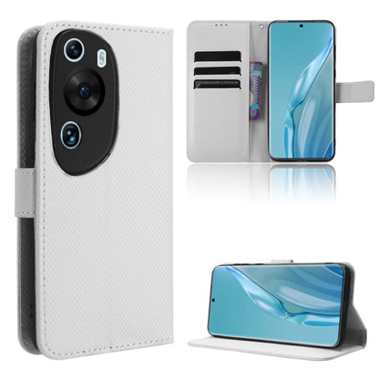 Diamond Texture Leather Phone Case, For Xiaomi Redmi Note 12 4G Global, For Huawei nova 11 Pro, For Huawei nova 11, For Huawei P60 Art