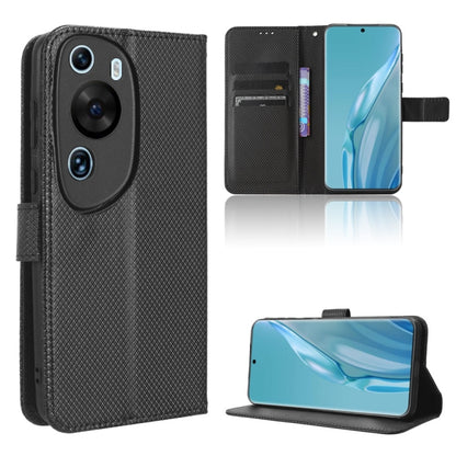 Diamond Texture Leather Phone Case, For Xiaomi Redmi Note 12 4G Global, For Huawei nova 11 Pro, For Huawei nova 11, For Huawei P60 Art