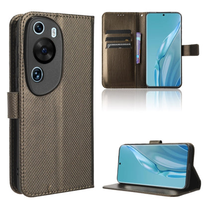Diamond Texture Leather Phone Case, For Xiaomi Redmi Note 12 4G Global, For Huawei nova 11 Pro, For Huawei nova 11, For Huawei P60 Art
