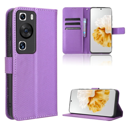 Diamond Texture Leather Phone Case, For Huawei P60 / P60 Pro, For Huawei Enjoy 60 4G, For Huawei Maimang 20, For Blackview A85
