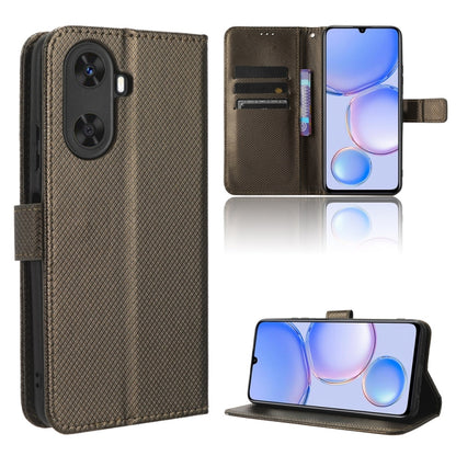 Diamond Texture Leather Phone Case, For Huawei P60 / P60 Pro, For Huawei Enjoy 60 4G, For Huawei Maimang 20, For Blackview A85