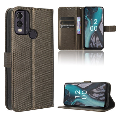 Diamond Texture Leather Phone Case, For Nokia C22, For Nokia C32 4G, For Nokia C12, For Nokia G22 4G
