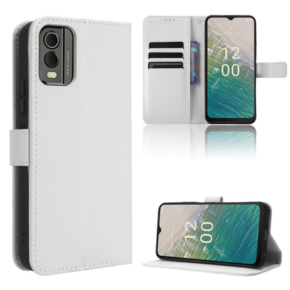 Diamond Texture Leather Phone Case, For Nokia C22, For Nokia C32 4G, For Nokia C12, For Nokia G22 4G