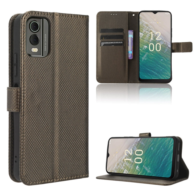 Diamond Texture Leather Phone Case, For Nokia C22, For Nokia C32 4G, For Nokia C12, For Nokia G22 4G