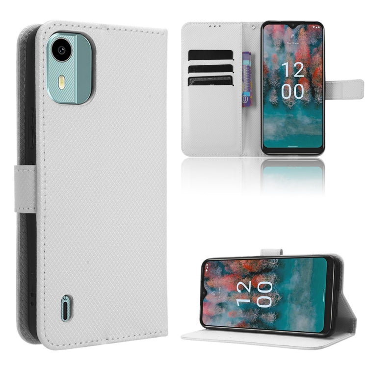 Diamond Texture Leather Phone Case, For Nokia C22, For Nokia C32 4G, For Nokia C12, For Nokia G22 4G