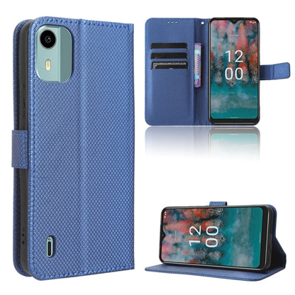 Diamond Texture Leather Phone Case, For Nokia C22, For Nokia C32 4G, For Nokia C12, For Nokia G22 4G