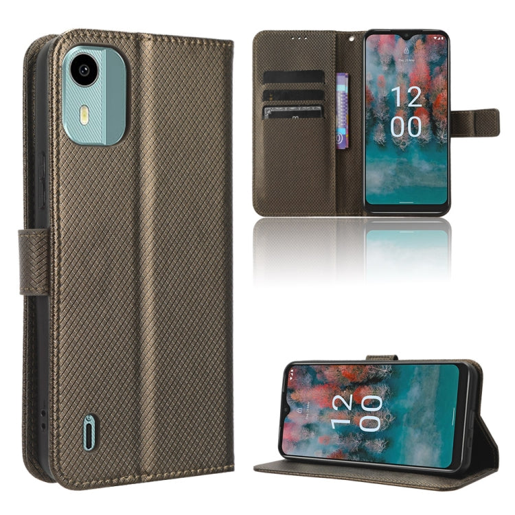 Diamond Texture Leather Phone Case, For Nokia C22, For Nokia C32 4G, For Nokia C12, For Nokia G22 4G