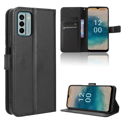 Diamond Texture Leather Phone Case, For Nokia C22, For Nokia C32 4G, For Nokia C12, For Nokia G22 4G