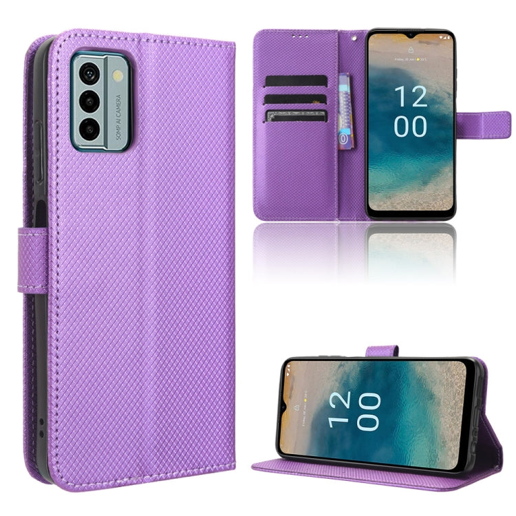 Diamond Texture Leather Phone Case, For Nokia C22, For Nokia C32 4G, For Nokia C12, For Nokia G22 4G