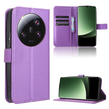 Diamond Texture Leather Phone Case, For Honor 70 Lite / X6 4G, For Samsung Galaxy F14 Global, For Samsung Galaxy M14 5G, For Xiaomi 13 Ultra