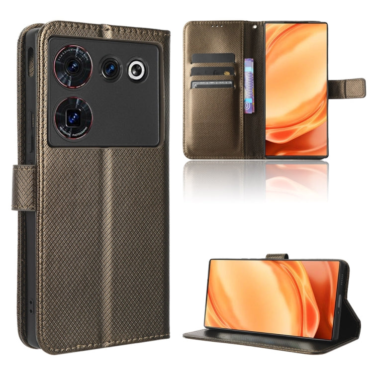 Diamond Texture Leather Phone Case, For Xiaomi Redmi Note 12 Turbo 5G, For OnePlus Nord CE 3 Lite, For ZTE Nubia Z50 Ultra