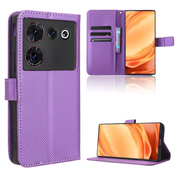 Diamond Texture Leather Phone Case, For Xiaomi Redmi Note 12 Turbo 5G, For OnePlus Nord CE 3 Lite, For ZTE Nubia Z50 Ultra