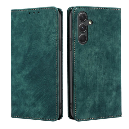 RFID Anti-theft Brush Magnetic Leather Phone Case, For Samsung Galaxy A54 5G, For Samsung Galaxy M14 5G