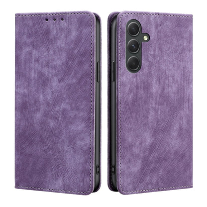 RFID Anti-theft Brush Magnetic Leather Phone Case, For Samsung Galaxy A54 5G, For Samsung Galaxy M14 5G