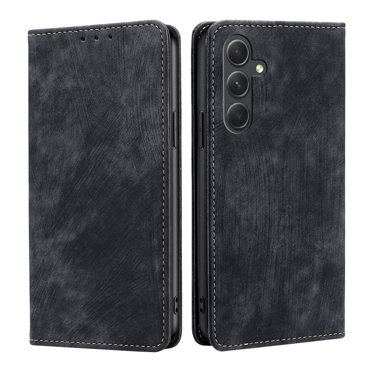 RFID Anti-theft Brush Magnetic Leather Phone Case, For Samsung Galaxy A54 5G, For Samsung Galaxy M14 5G