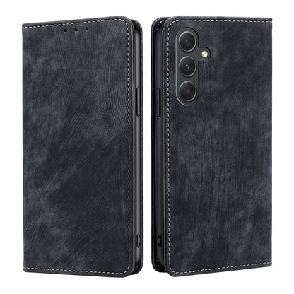 RFID Anti-theft Brush Magnetic Leather Phone Case, For Samsung Galaxy A54 5G, For Samsung Galaxy M14 5G