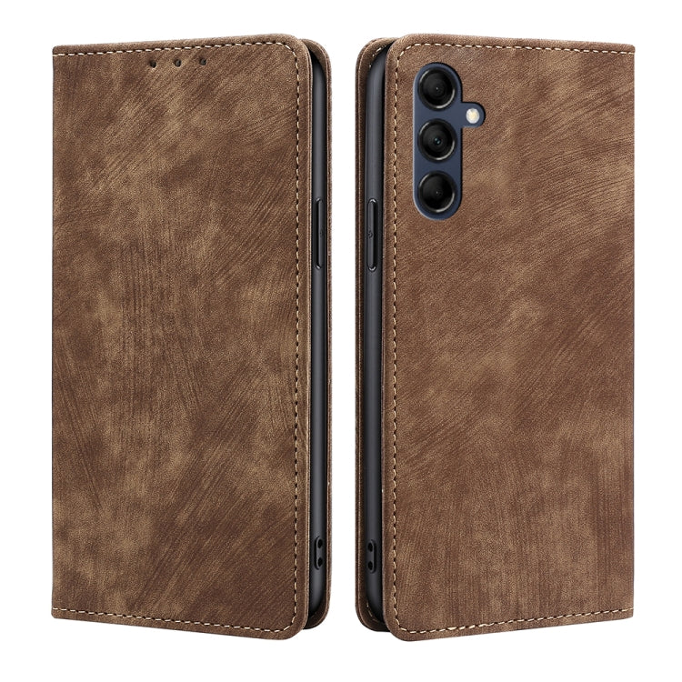 RFID Anti-theft Brush Magnetic Leather Phone Case, For Samsung Galaxy A54 5G, For Samsung Galaxy M14 5G