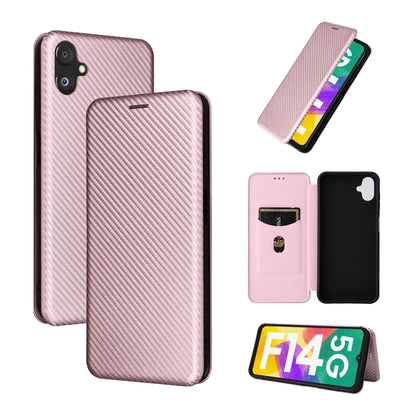 Carbon Fiber Texture Flip Leather Phone Case, For Nokia C22, For Samsung Galaxy F14, For Xiaomi 13 Ultra