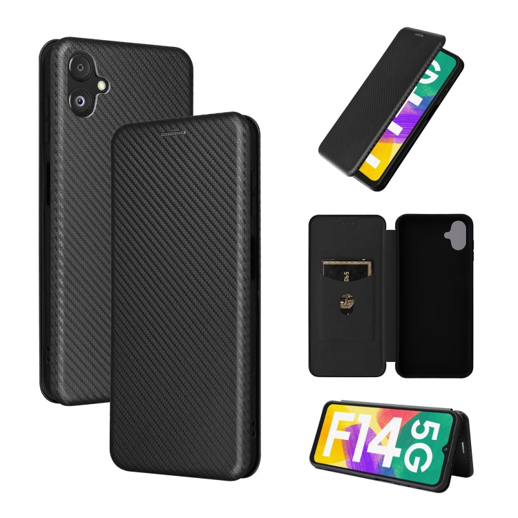 Carbon Fiber Texture Flip Leather Phone Case, For Nokia C22, For Samsung Galaxy F14, For Xiaomi 13 Ultra
