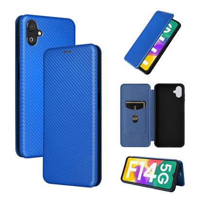 Carbon Fiber Texture Flip Leather Phone Case, For Nokia C22, For Samsung Galaxy F14, For Xiaomi 13 Ultra