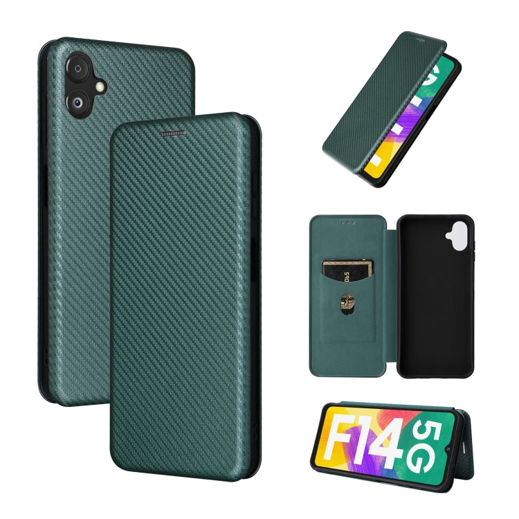 Carbon Fiber Texture Flip Leather Phone Case, For Nokia C22, For Samsung Galaxy F14, For Xiaomi 13 Ultra